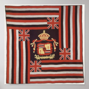 Póster Kuʻu Hae Aloha (minha bandeira amado), algodão