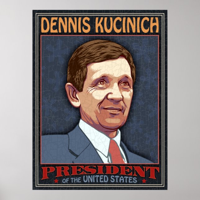 Poster Kucinich, Presidente (Frente)