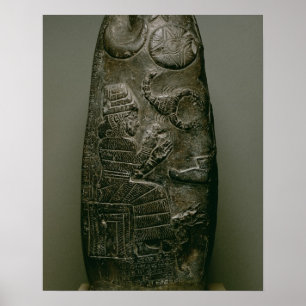 Poster Kudurru de Nazimaruttash, rei de Babylon, c.1328-