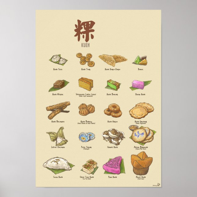 Poster Kueh | 粿 II (A3) (Frente)