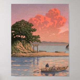 Poster Kujukushima Shimabara Por Kawase Hasui