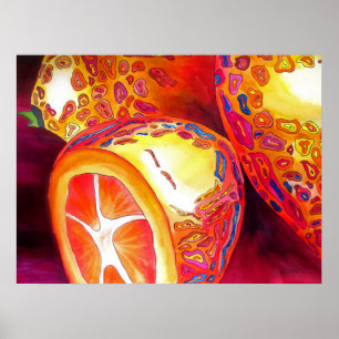 Póster Kumquats Laranja Ainda fruta de vida