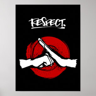 Poster Kung Fu - Artes Marciais - Respeito