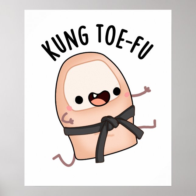Poster Kung Toe-fu Funny Big Toe Pun (Frente)