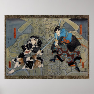 Póster Kunisada, a encruzilhada de Gappo