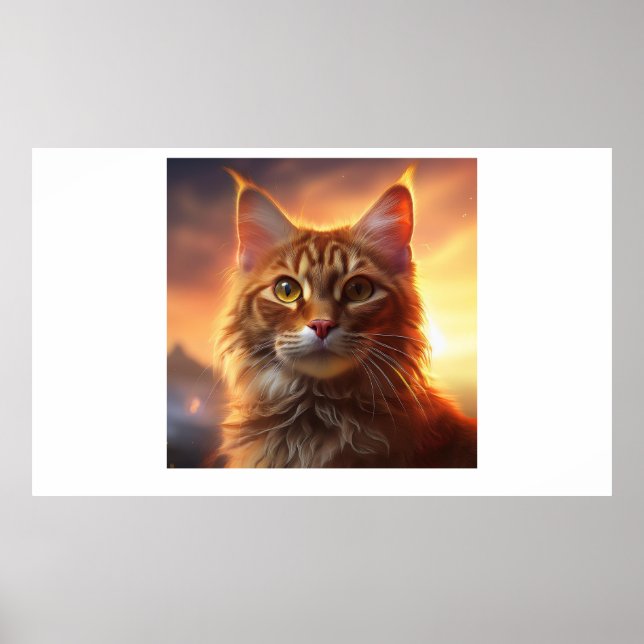 Poster Kurilian Bobtail Cat (Frente)