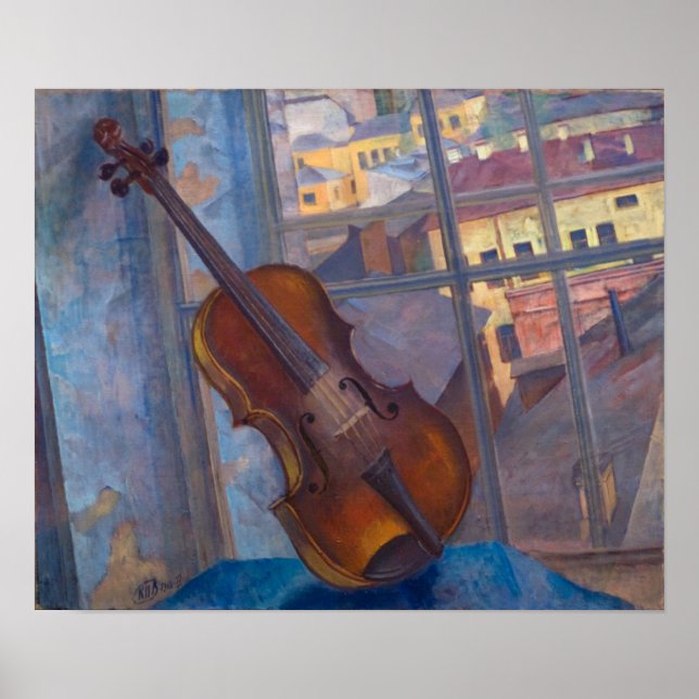 Póster Kuzma Petrov-Vodkin - Um Violino (Frente)