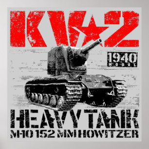 Poster KV-2 Tanque pesado soviético
