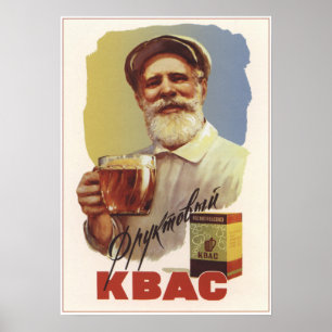 Poster Kvass soviético