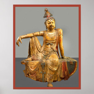 Poster Kwan Yin ou Guanyin Deusa Chinesa do Compaixão