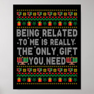Poster Kwanzaa Estar Relacionado A Mim É Realmente O Únic