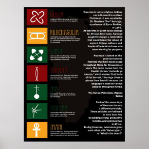 Póster Kwanzaa feliz