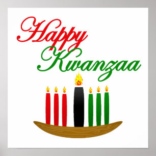 Póster Kwanzaa feliz