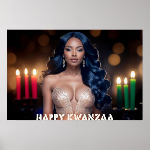 POSTER KWANZAA - FELIZ KWANZAA