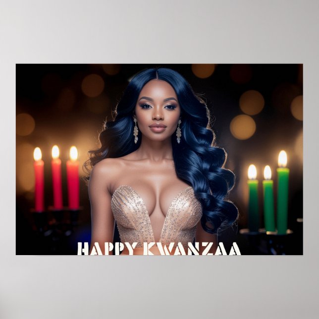 POSTER KWANZAA - FELIZ KWANZAA (Frente)