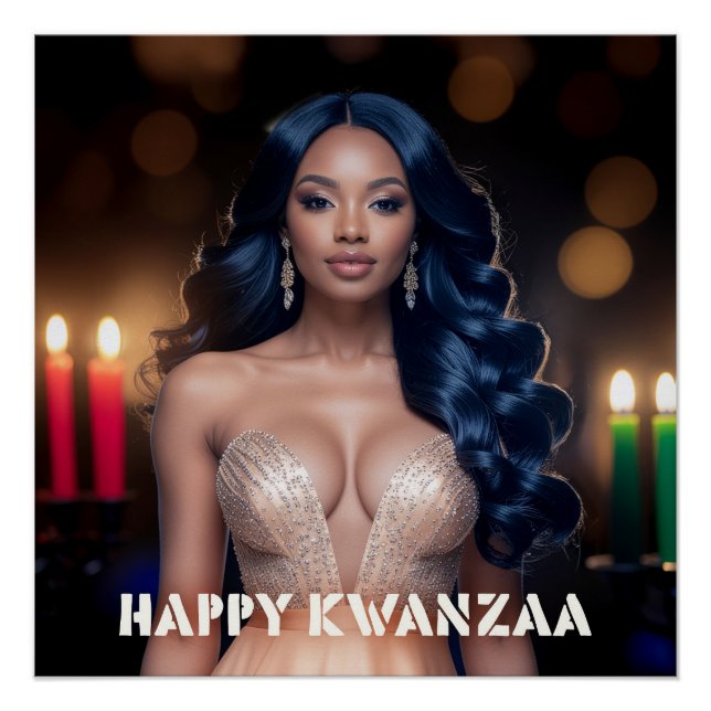 PÓSTER KWANZAA - FELIZ KWANZAA (Frente)