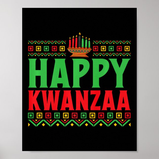 Poster Kwanzaa - Happy Kwanzaa (Frente)