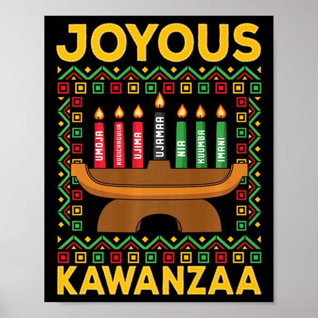 Poster Kwanzaa - Joyous Kwanzaa (Frente)