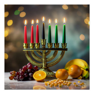 PÓSTER KWANZAA - KINARA -