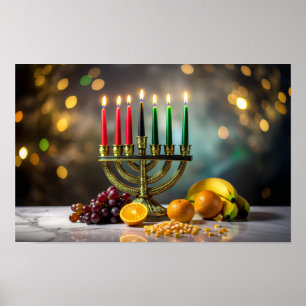 POSTER KWANZAA - KINARA -