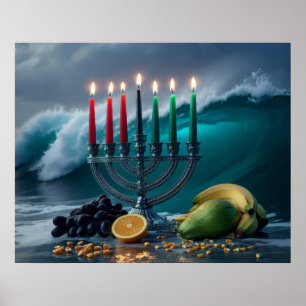 Poster KWANZAA - KINARA e MAZAO -