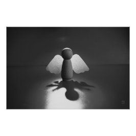 Póster Kwetsbaarheid en breekbaarheid symbolic in Engel.