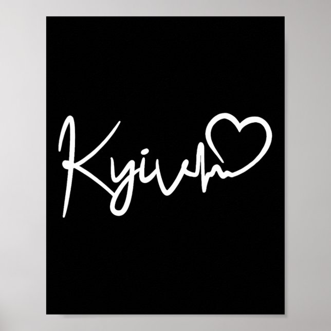 Poster Kyiv Pulsação Cidade De Kiev Ucrânia  (Frente)