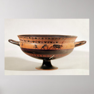 Poster Kylix figurado preto