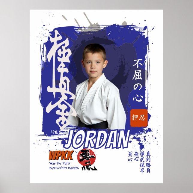 Poster Kyokushin Dojo Student Belt Commemoration (Frente)