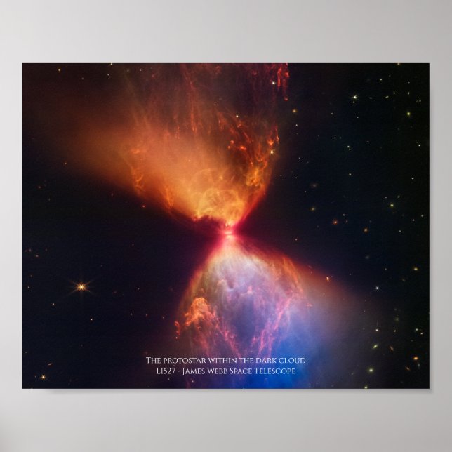 Poster L1527 e Protostar - James Webb Space Telescope (Frente)