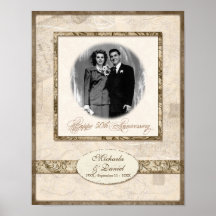L744 11x14 50º aniversário Personalizado com Foto