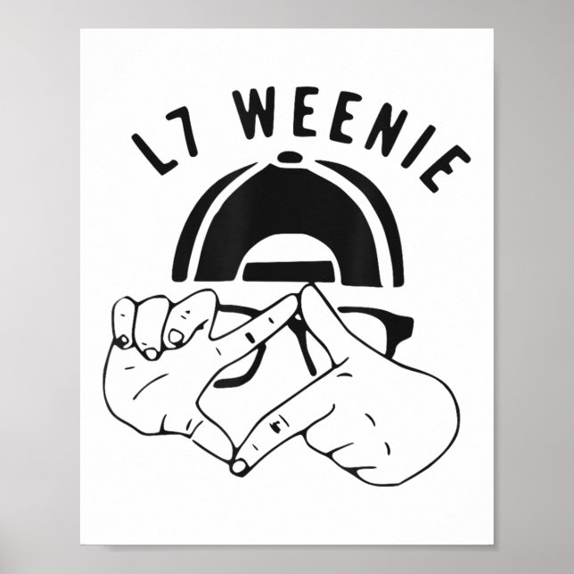 Poster L7 Weenie Jovens Engraçadas Meninos Baseball _1 (Frente)