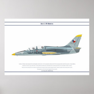 Poster L-39 república checa Aero 1