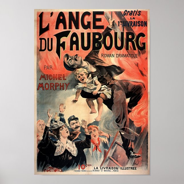 Poster L' Ange Du Faubourg Vintage Publicidade Francesa (Frente)