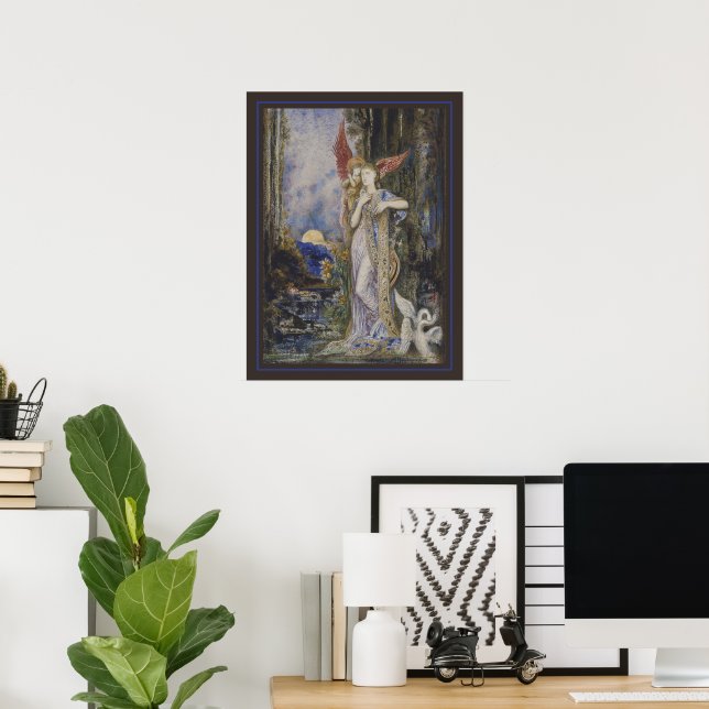 Poster L’Inspiração de Gustave Moreau (Escritório em casa)