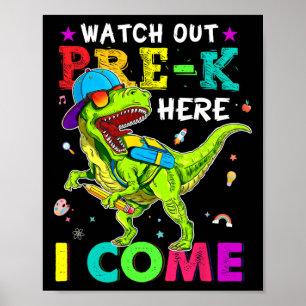 Poster Lá Antes Do K, Eu Volto Para Dinossauros Na Escola