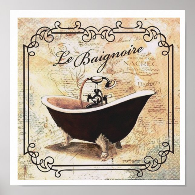 POSTER "LA BAIGNOIRE" (Frente)