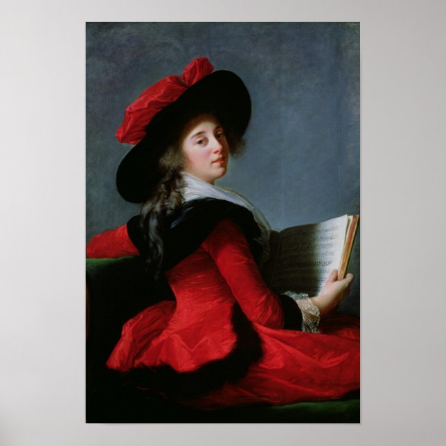 Poster La Baronne de Crussol, 1785 (Frente)