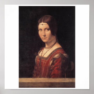 Poster La Belle Ferronniere por Leonardo Da Vinci