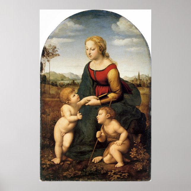 Poster La belle jardinière - Madonna - Raphael - Raffael (Frente)