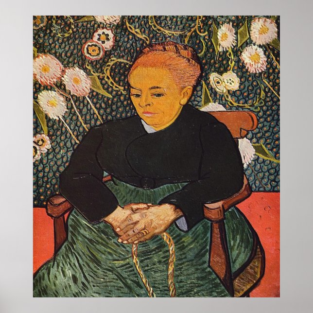 Poster La Berceuse (Augustine Roulin) 1889 (Frente)