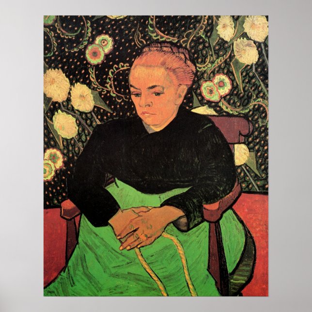 Poster La Berceuse (Augustine Roulin) por Vincent van Gog (Frente)