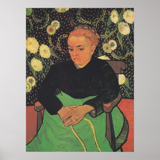 Poster La Berceuse (Augustine Roulin) por Vincent Van Gog (Frente)