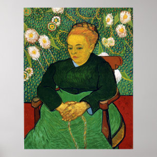 Póster La Berceuse, mulher que balança um berço, Van Go