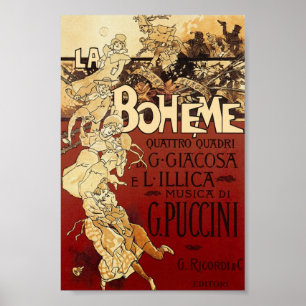 poster La Boheme por Hohenstein