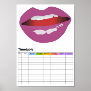 Póster La Bouche / A Boca / Calendário