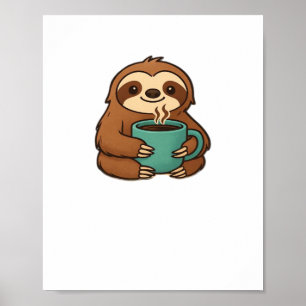 Poster Lã branca com Mug de Café - Animal Fragmentado A