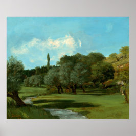 Poster La Bretonnerie - Gustave Courbet Fine Art