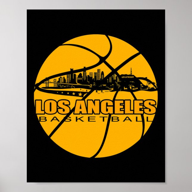 Poster La Bysketbyll Lover Gift - Los Angeles Bysketbyll (Frente)