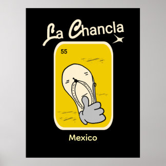Poster la Chancla yellow
